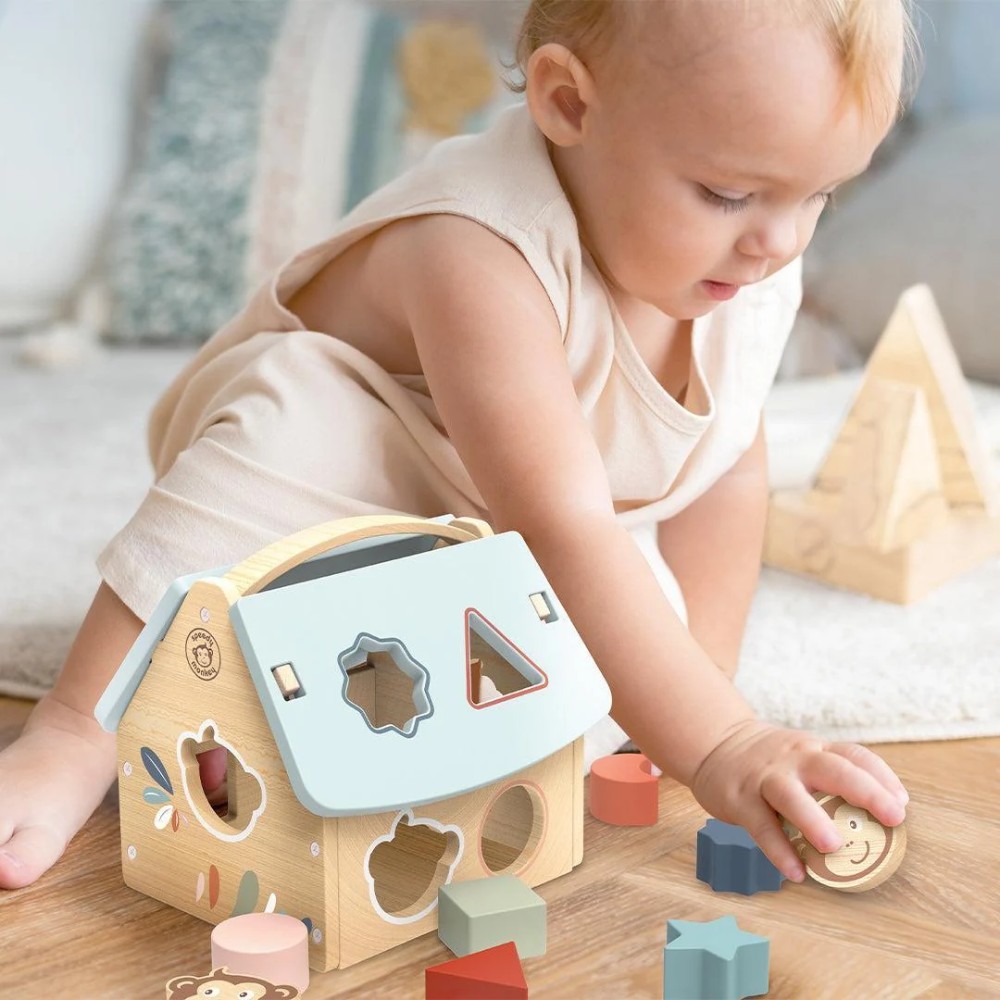 Speedy Monkey - Montessori House Shape Sorter - Image 5