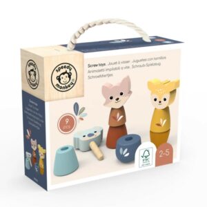 Speedy Monkey - Wooden Screw Toys