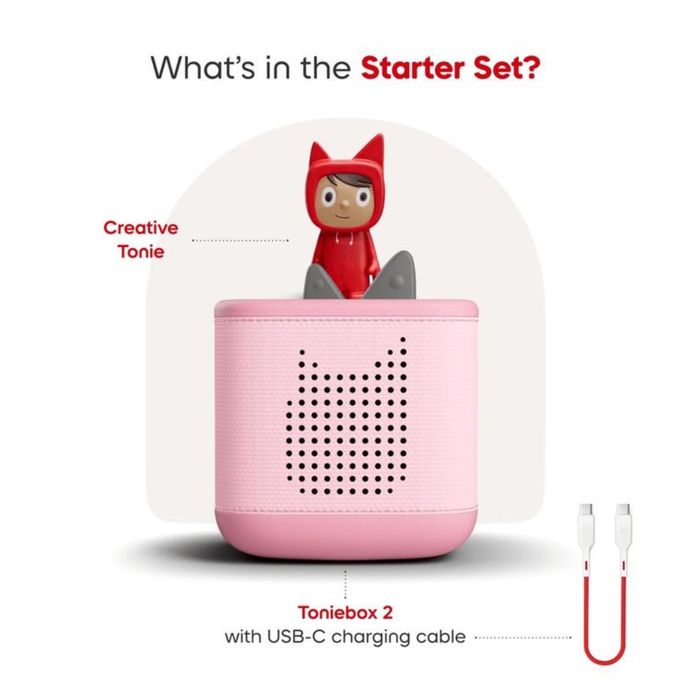 Tonies - Cloud Pink Toniebox 2 Screen-Free Audio Player - Image 3