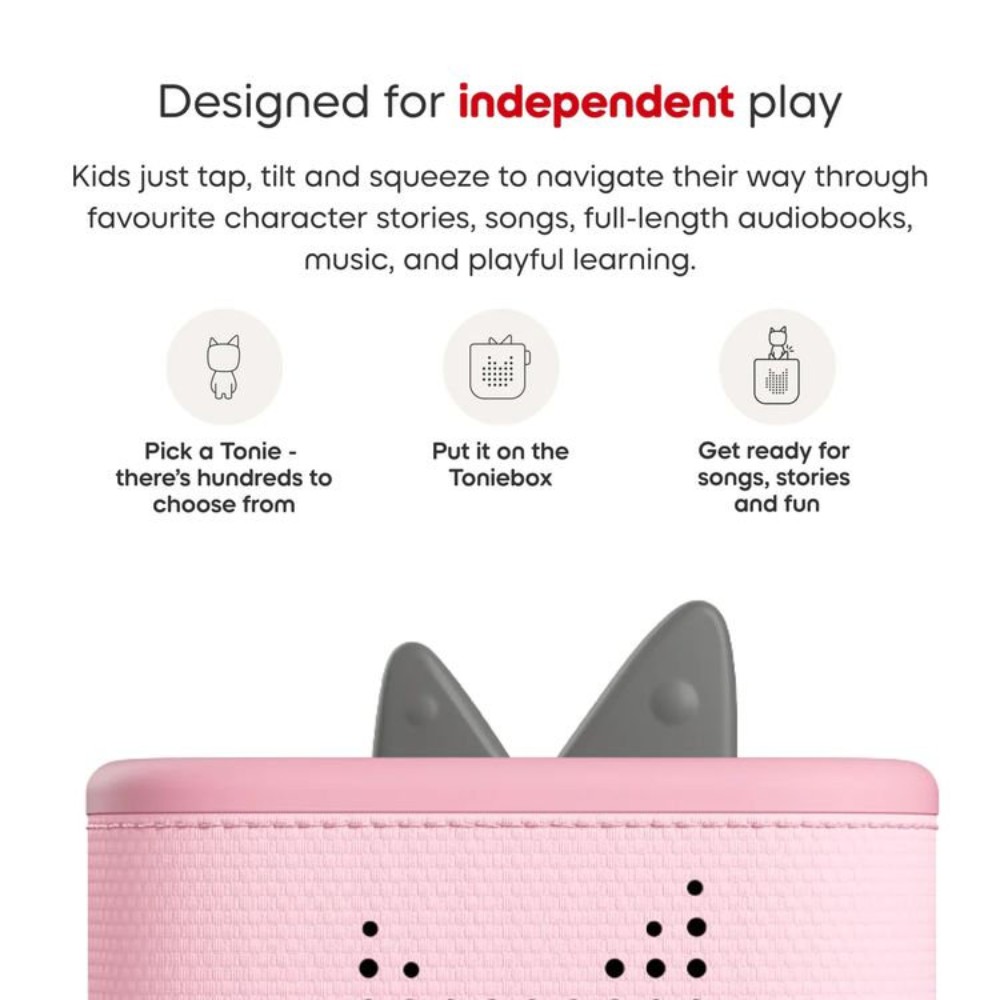 Tonies - Cloud Pink Toniebox 2 Screen-Free Audio Player - Image 5
