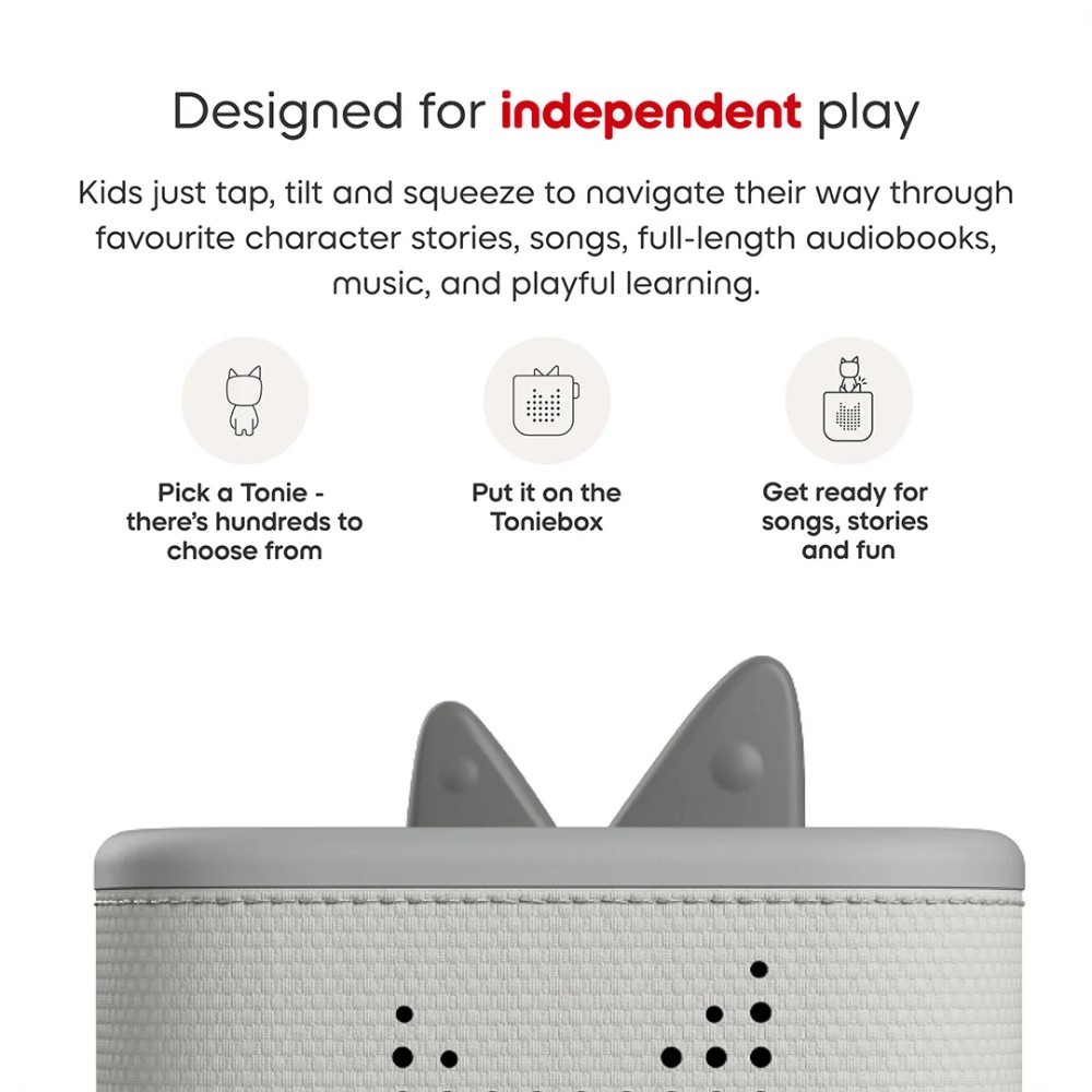 Tonies - Moon Grey Toniebox 2 Screen-Free Audio Player - Image 6