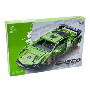 Speed Building Blocks Green Race Car 385pcs