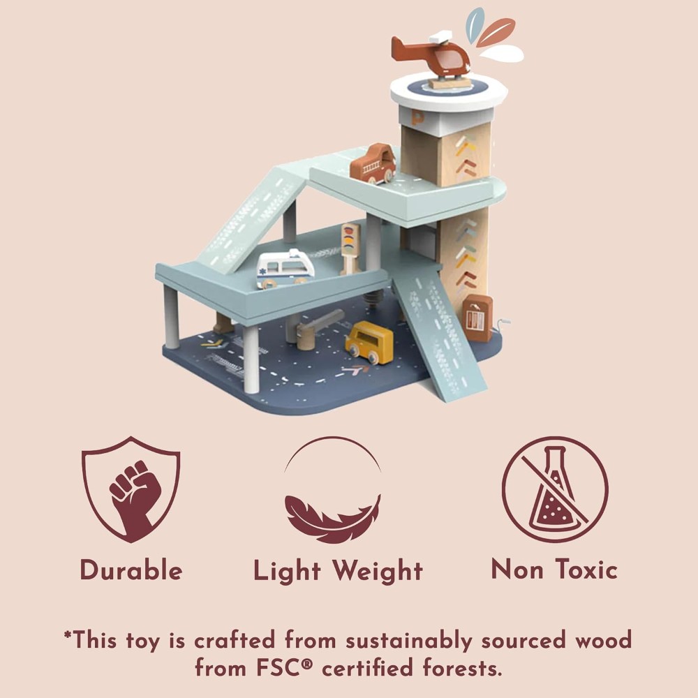 Speedy Monkey - Wooden Garage Set - Image 4