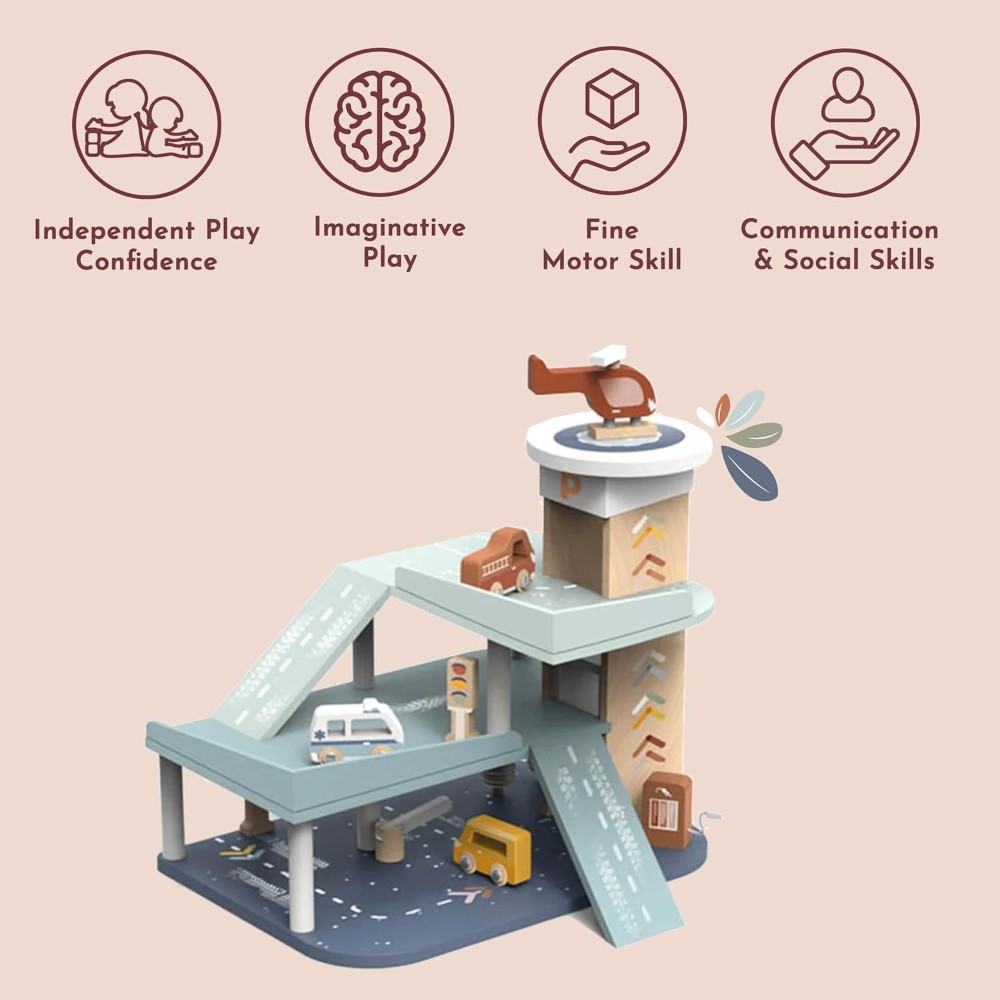 Speedy Monkey - Wooden Garage Set - Image 6