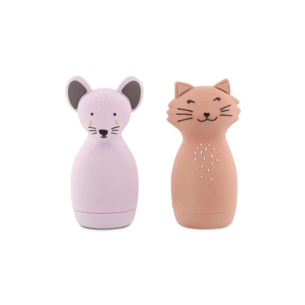 Trixie Bath Toy Squeezy Animals - Ms Cat & Ms Mouse