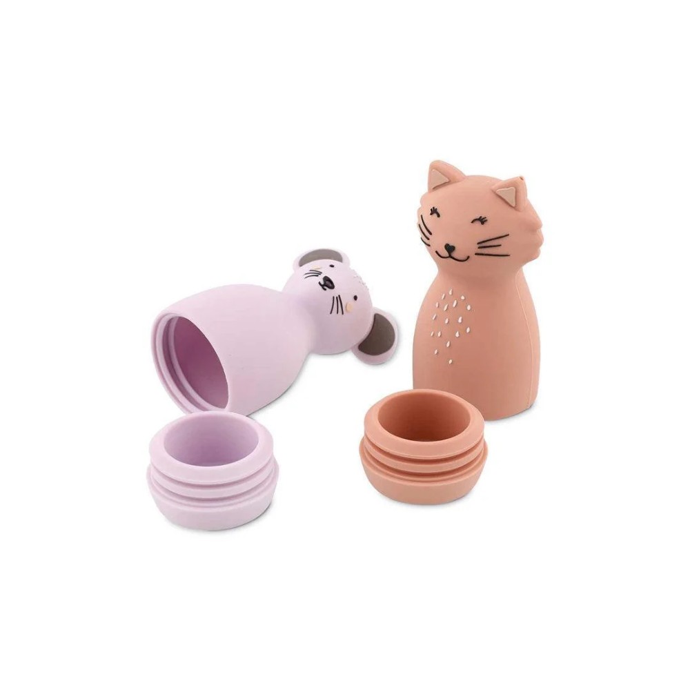 Trixie Bath Toy Squeezy Animals - Ms Cat & Ms Mouse - Image 2