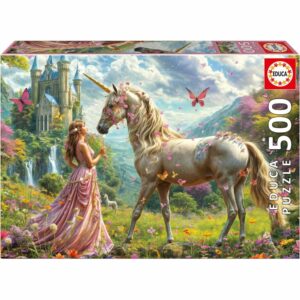 500 Pieces Fairies Unicorns, Butterflies 