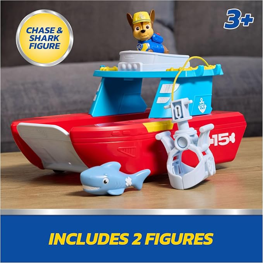 Paw Patrol Sea Patroller Vehicle with Chase and Shark Figure - Image 2