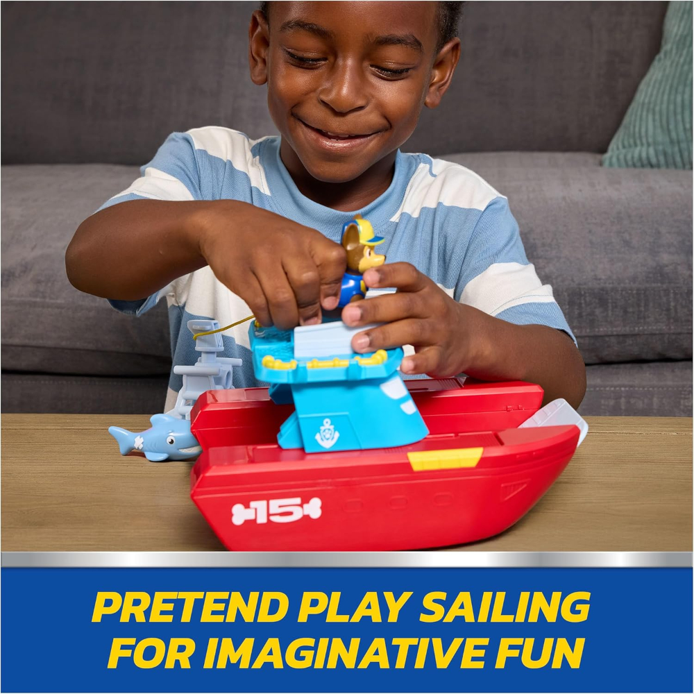 Paw Patrol Sea Patroller Vehicle with Chase and Shark Figure - Image 3