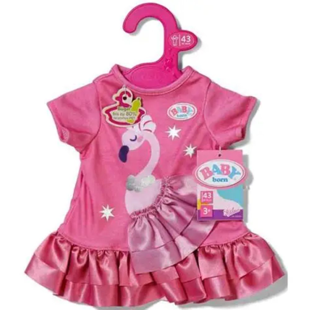 Baby Born dress flamingo 43cm