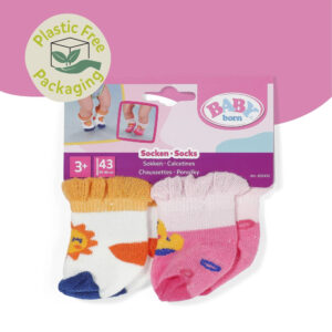 Baby Born Colourful socks, 2 different sizes for 43 cm dolls