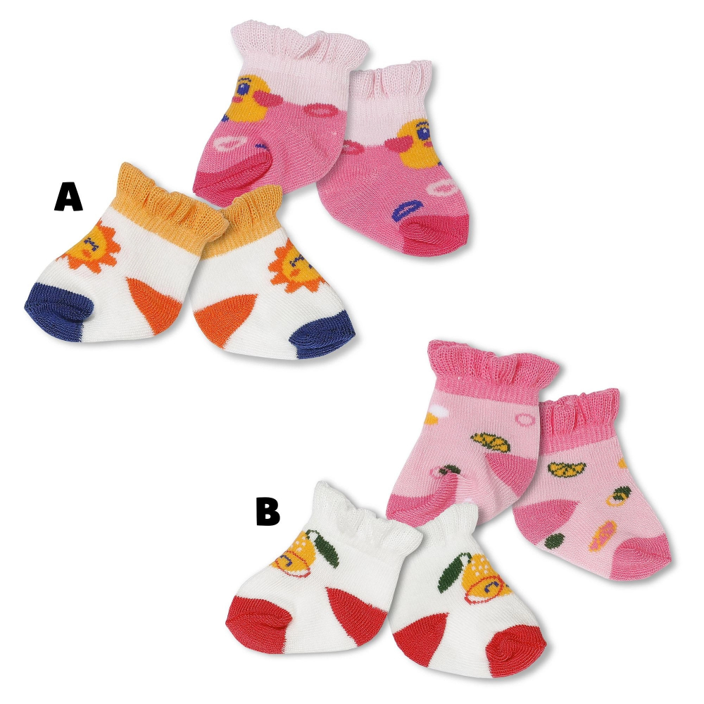 Baby Born Colourful socks, 2 different sizes for 43 cm dolls - Image 2