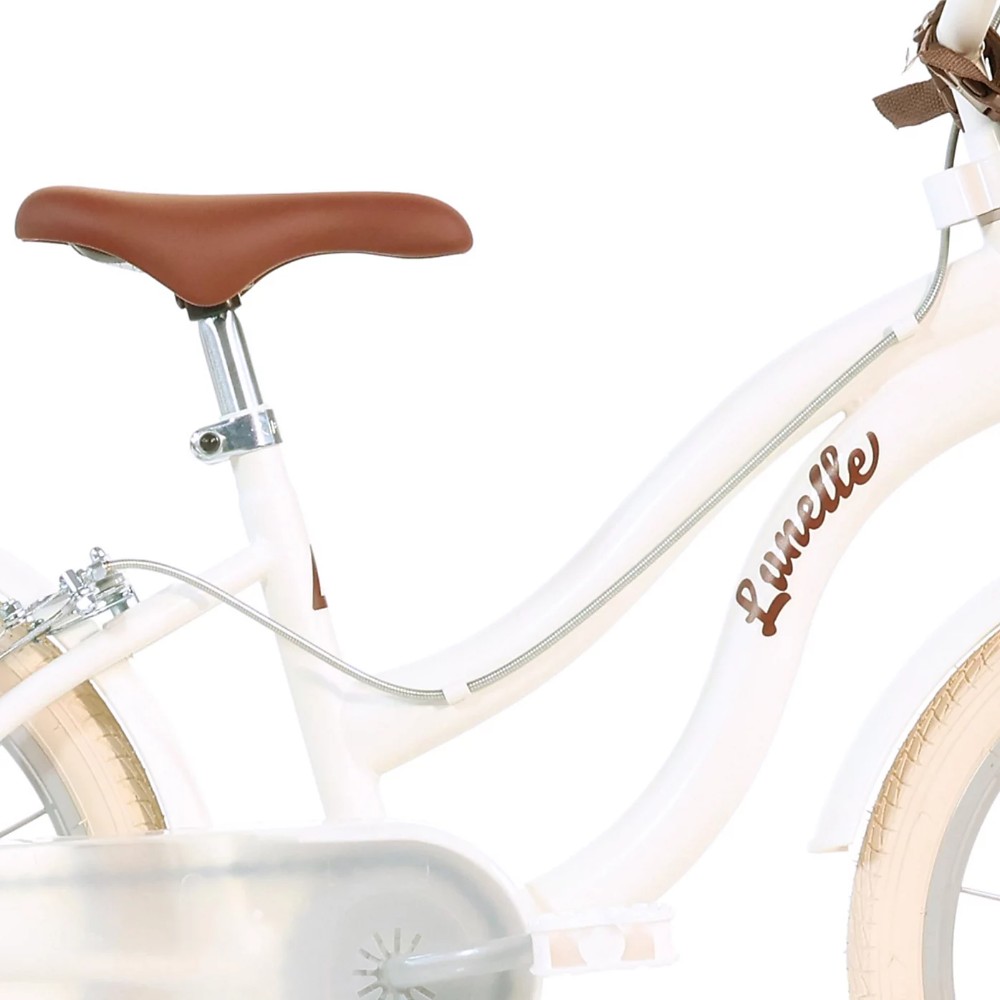 Retro White Classic Vintage 16" Bicycle - Image 5