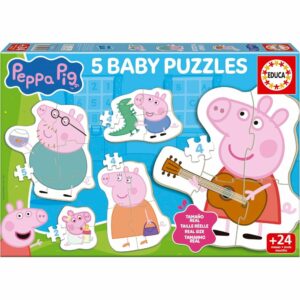 Set of 5 Progressive Peppa Pig Baby Puzzles 