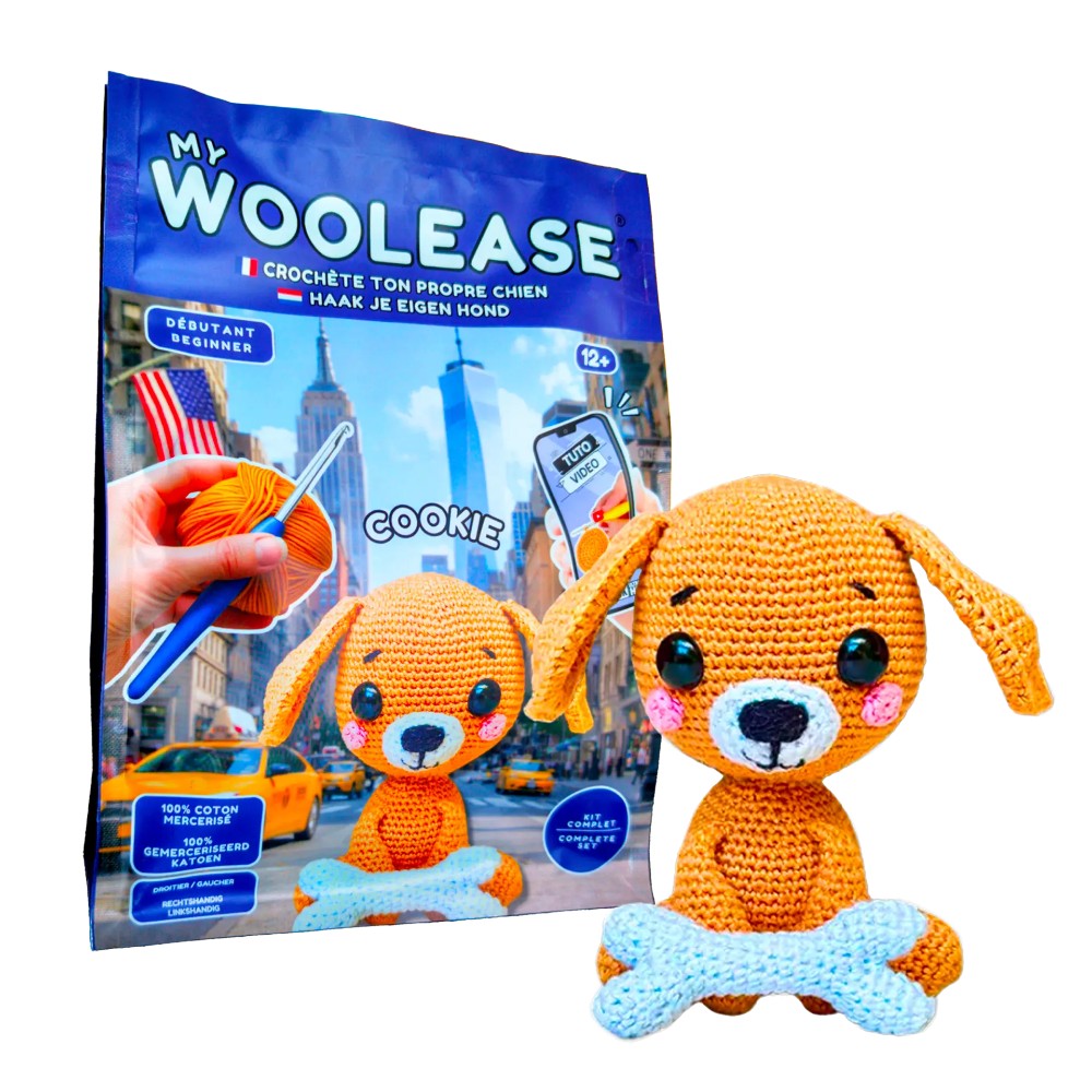 My Woolease Crochet Kit: Cookie the Dog