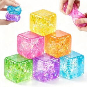 Squeezy Ice Cube Glitter x1pc