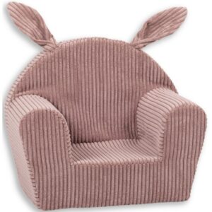 Cozee Pink Corduroy Armchair With Long Ears