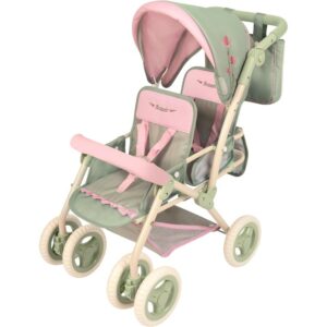 Botanic Folding Twin Doll Stroller with Bag