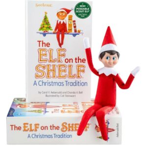 ORIGINAL ELF ON THE SHELF - Boy Scout Elf with Blue Eyes