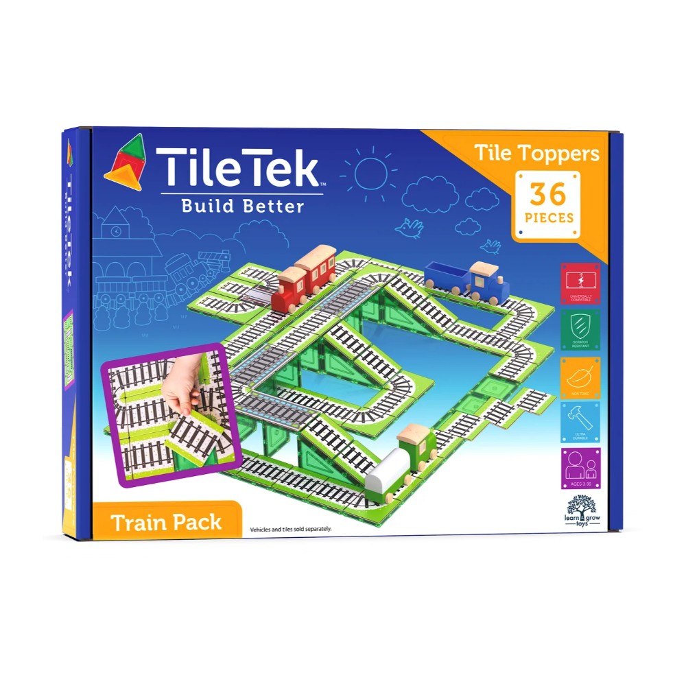 TileTek - 36 Piece Tile Topper - Train Pack