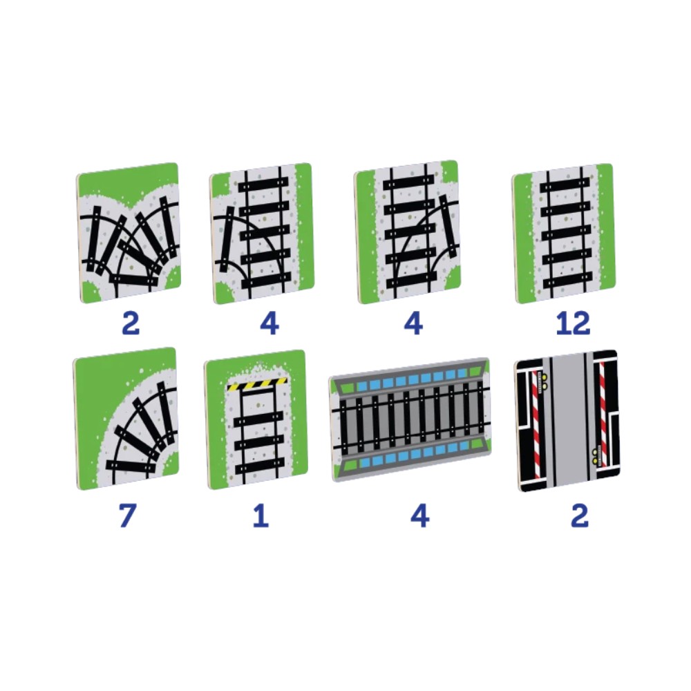 TileTek - 36 Piece Tile Topper - Train Pack - Image 3