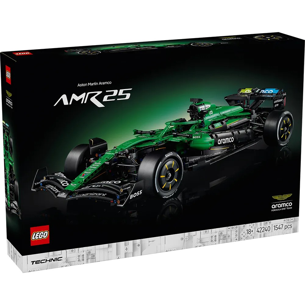 Lego 42240 Technic Aston Martin Aramco AMR25 F1® Car