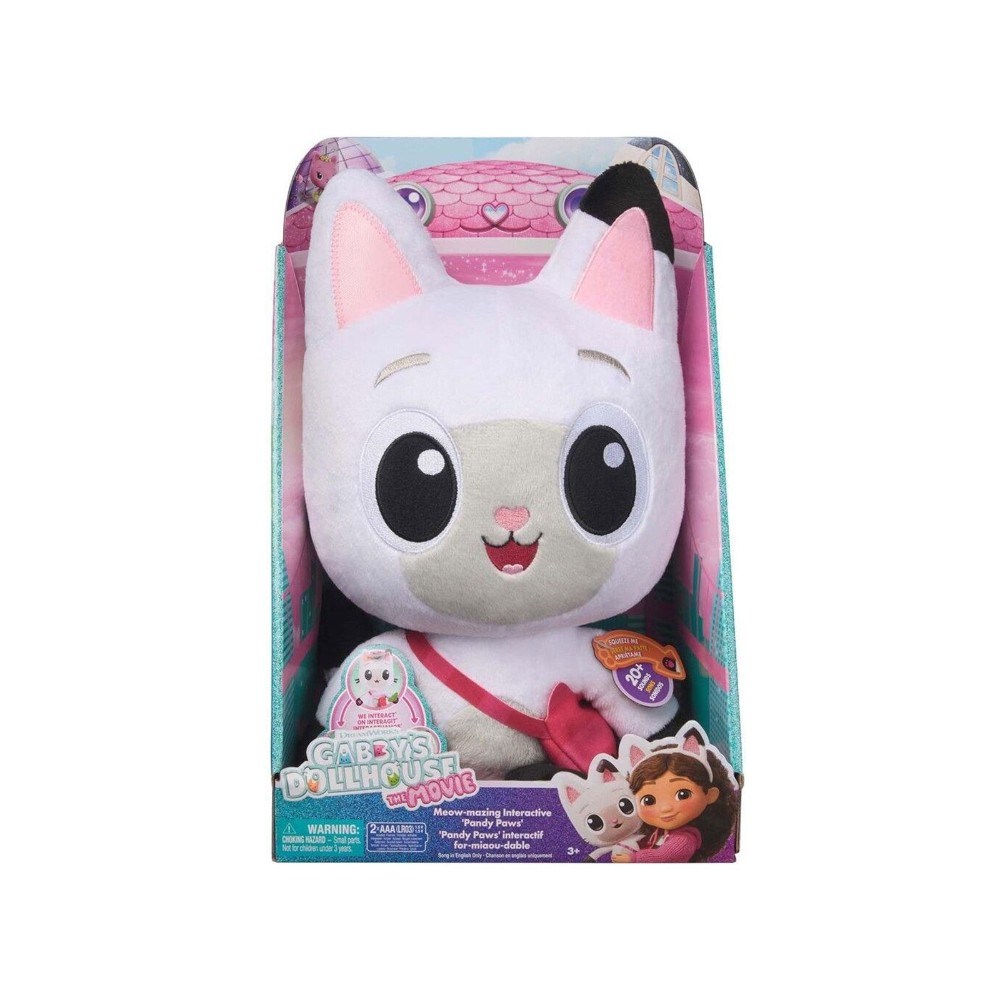Gabby's Dollhouse: The Movie Meow-mazing Interactive Pandy Paws Plush Toy (33 cm)