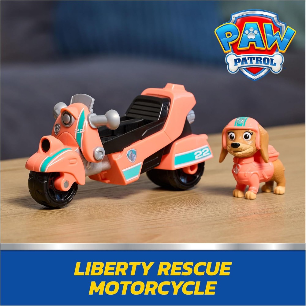 Paw Patrol Liberty Figure with Rescue Motorcycle - Image 2