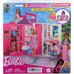 Barbie Dollhouse Playset Holiday House with 4 Playgrounds