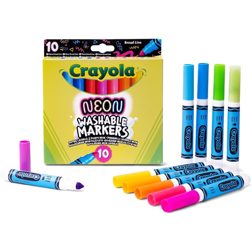Crayola - Neon Marker Washable Pens Set of 10 - Image 3