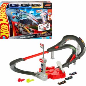 Hot Wheels Racing Formula 1 Sprint Race Circuit Track Set & 3 Cars