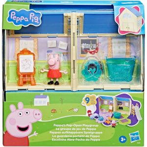Peppa Pig Peppa's Pop-Open Playgroup Playset with Figure