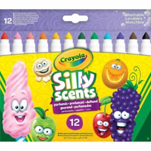 Crayola - Silly Scents Washable Markers, 12 Pcs