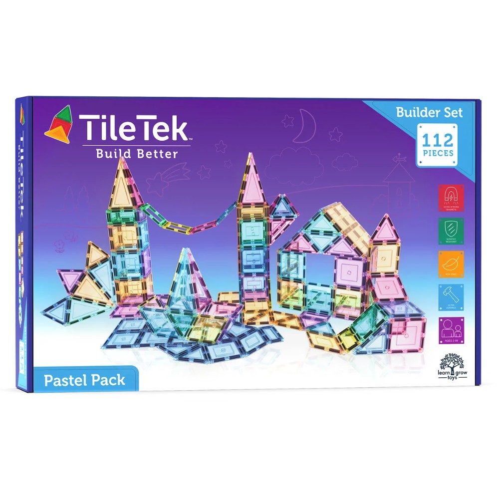 TileTek - 112 Piece Pastel Builder Set